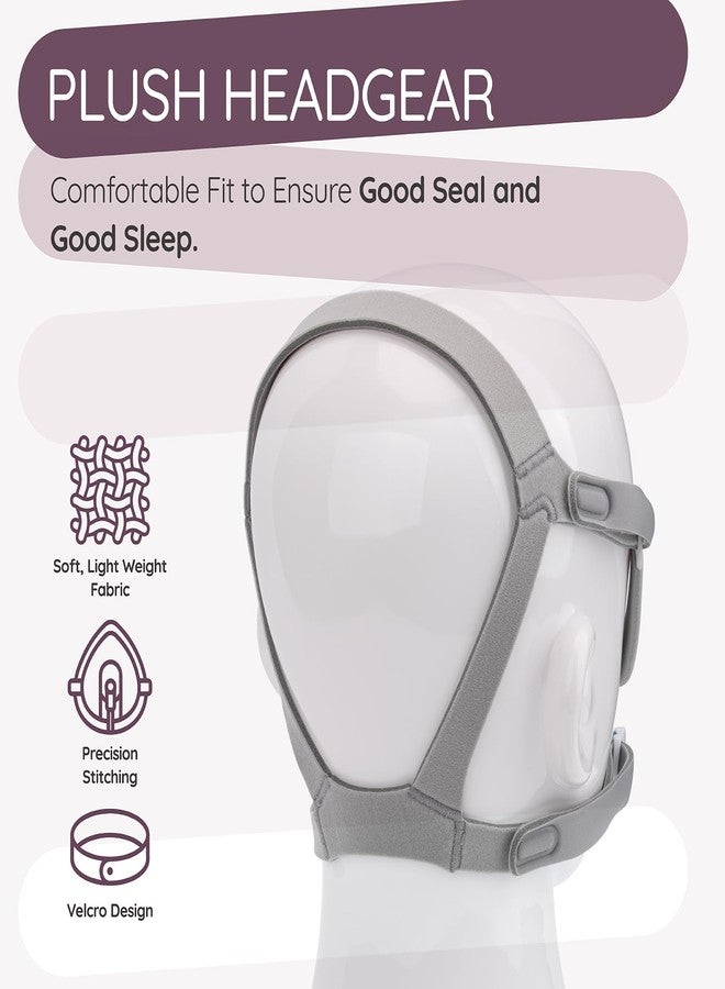 Ximoon F40 Headgear Compatible with ResMed AirFit F40 Full Face Mask CPAP Mask Adjustable C Pap Headband - Image 4